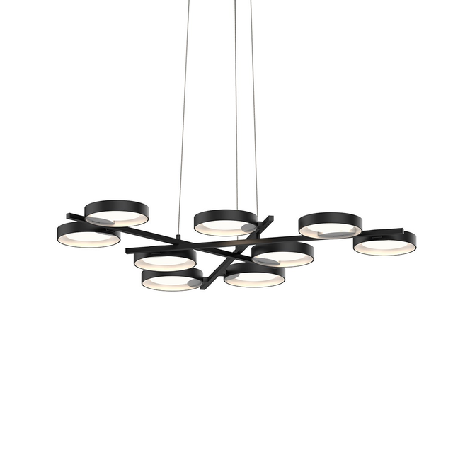 Sonneman Light Guide Ring SATIN BLACK 48.25W x 1.5H Pendant
