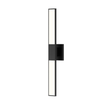 Sonneman Planes SATIN BLACK 2.5W x 24.25H Wall Sconce