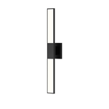 Sonneman Planes SATIN BLACK 2.5W x 24.25H Wall Sconce
