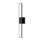 Sonneman Planes SATIN BLACK 2.5W x 24.25H Wall Sconce