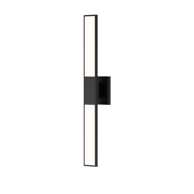 Sonneman Planes SATIN BLACK 2.5W x 24.25H Wall Sconce