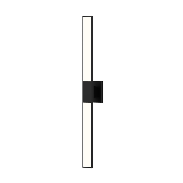 Sonneman Planes SATIN BLACK 2.5W x 32H Wall Sconce