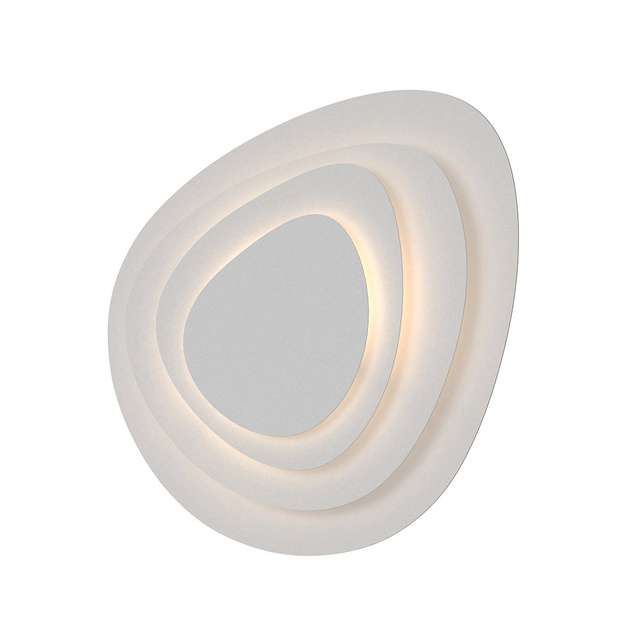 Sonneman Abstract Panels TEXTURE WHITE 18W x 0H Wall Sconce