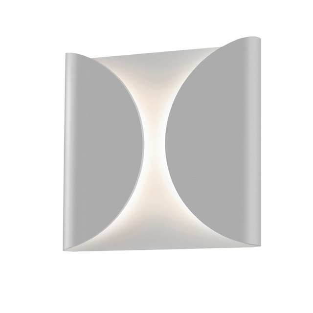 Sonneman Folds Textured Gray 8W x 8H Wall Sconce