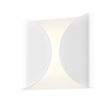 Sonneman Folds TEXTURE WHITE 8W x 8H Wall Sconce