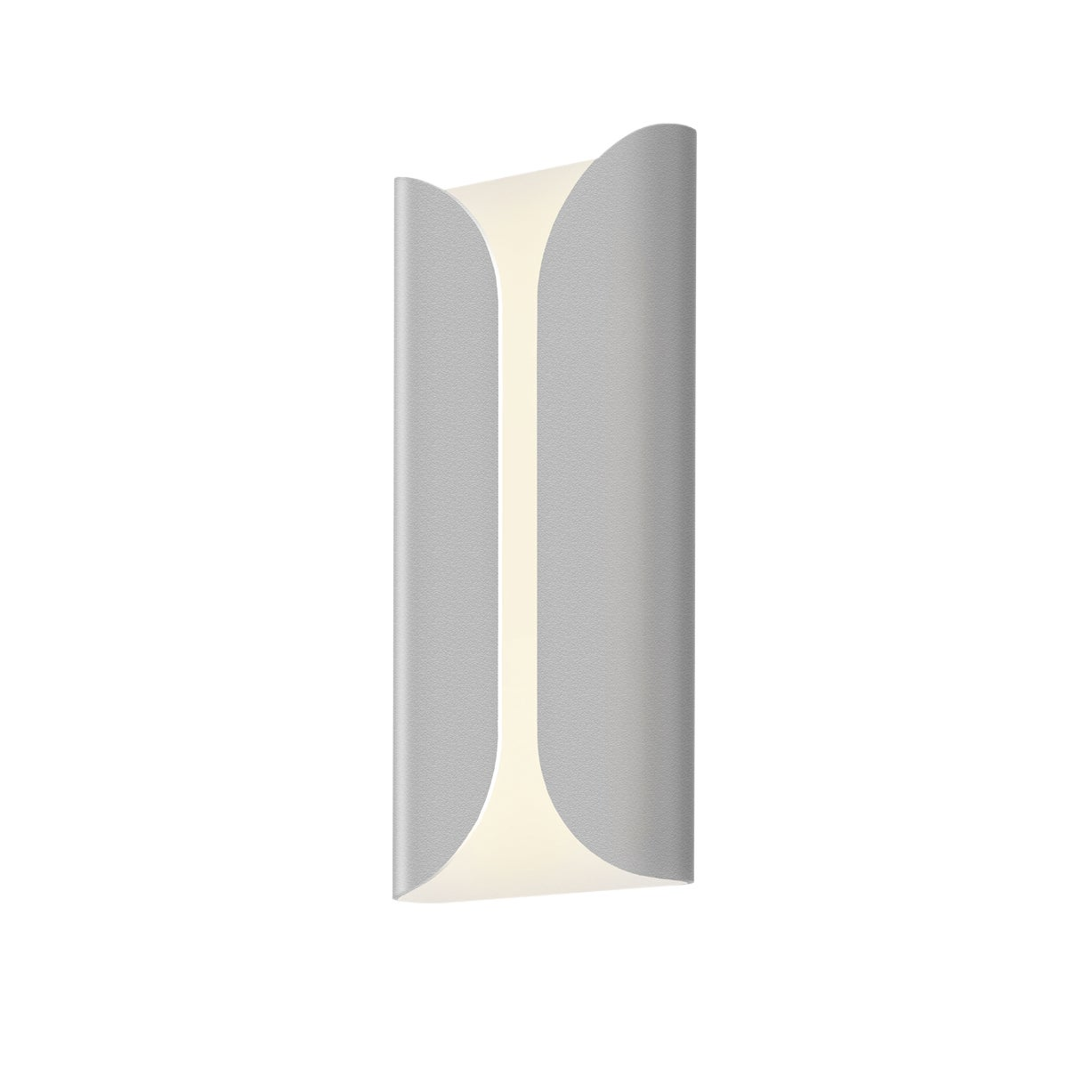 Sonneman Folds Textured Gray 6.5W x 13.75H Wall Sconce