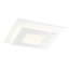 Sonneman Offset TEXTURE WHITE 15W x 15L x 2.5H Semi-Flush Mount