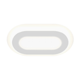 Sonneman Offset TEXTURE WHITE 24W x 15L x 2.75H Semi-Flush Mount