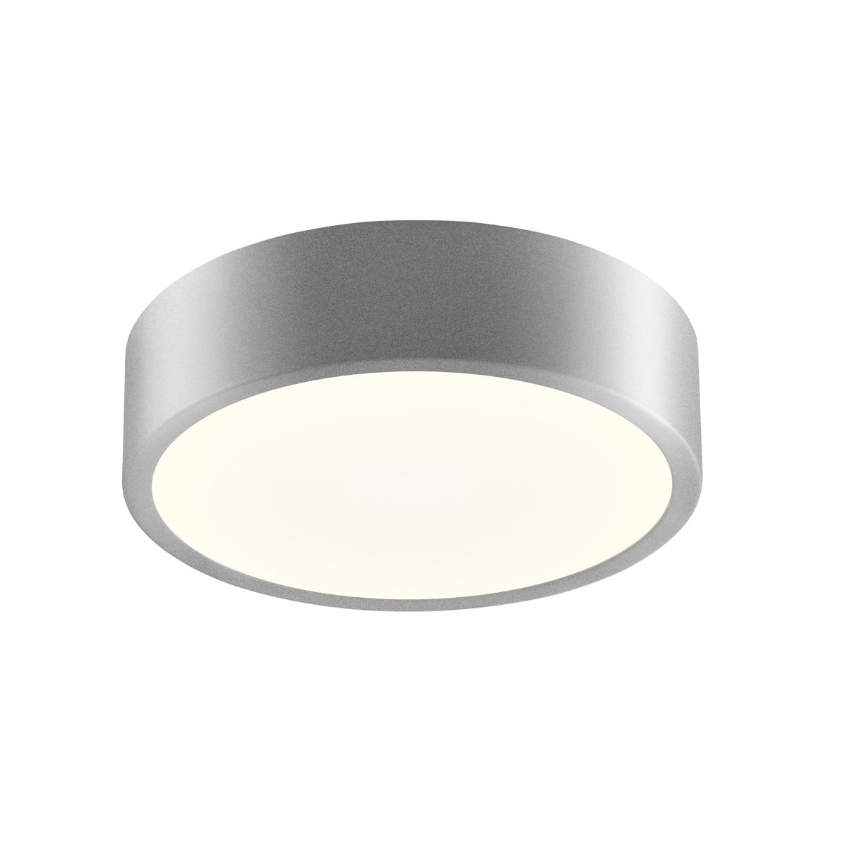 Sonneman Pi Bright Satin Aluminum 8W x 2H Semi-Flush Mount