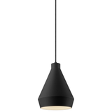 Sonneman Koma SATIN BLACK 9W x 11H Pendant