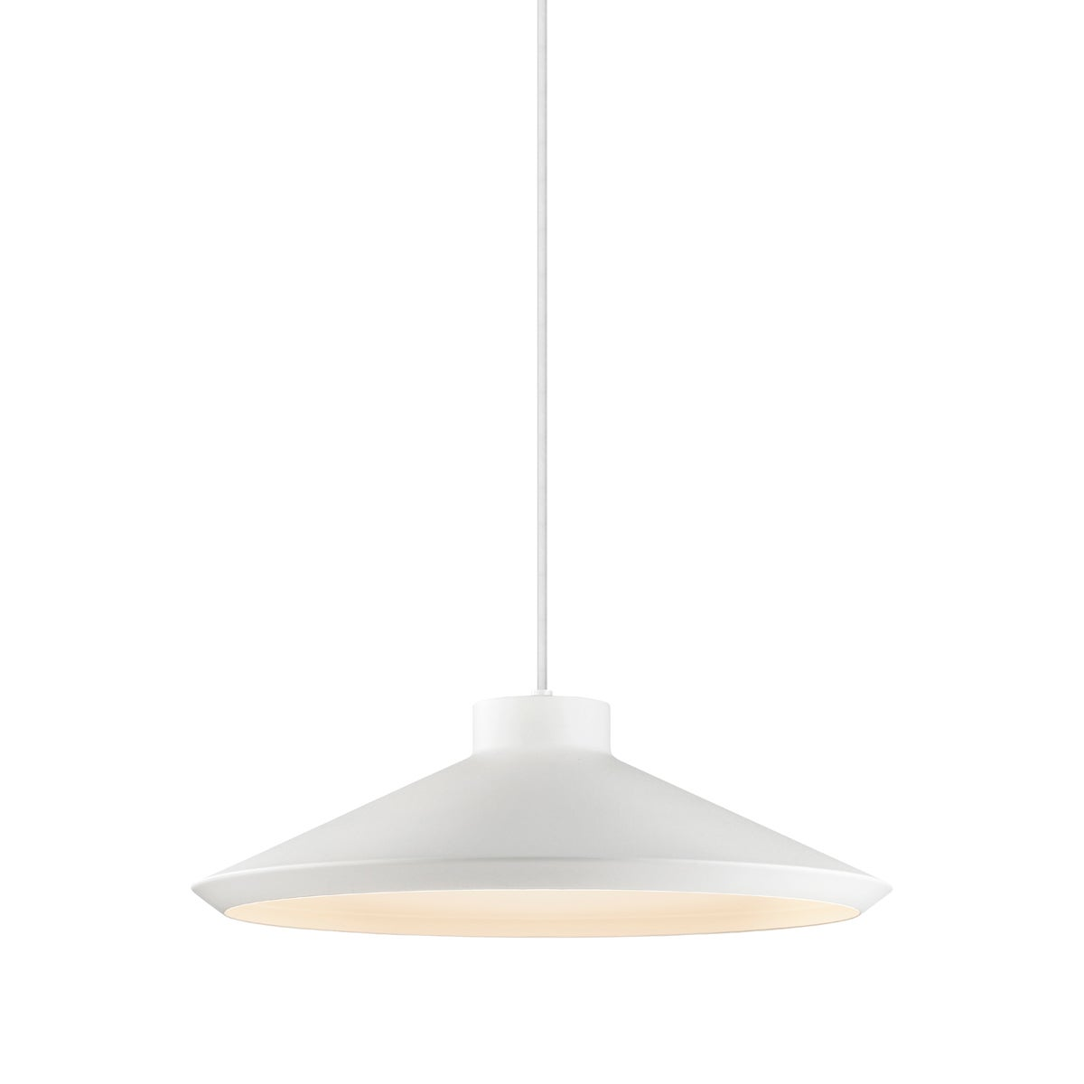 Sonneman Koma Satin White 22W x 7.75H Pendant