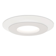 Sonneman Offset TEXTURE WHITE 20W x 2.5H Semi-Flush Mount