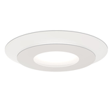 Sonneman Offset TEXTURE WHITE 20W x 2.5H Semi-Flush Mount