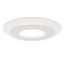 Sonneman Offset TEXTURE WHITE 20W x 2.5H Semi-Flush Mount