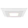 Sonneman Offset TEXTURE WHITE 20W x 20L x 2.5H Semi-Flush Mount