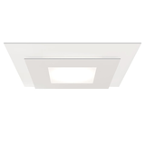 Sonneman Offset TEXTURE WHITE 20W x 20L x 2.5H Semi-Flush Mount