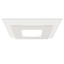 Sonneman Offset TEXTURE WHITE 20W x 20L x 2.5H Semi-Flush Mount
