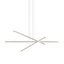 Sonneman Stix Bright Satin Aluminum 40W x 3H Pendant