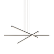 Sonneman Stix SATIN BLACK 40W x 3H Pendant