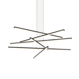 Sonneman Stix SATIN BLACK 40W x 6H Pendant