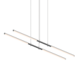 Sonneman Tik-Tak POLISHED CHROME 47.5W x 7.25L x 0.75H Pendant