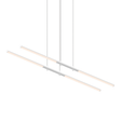 Sonneman Tik-Tak Satin White 47.5W x 7.25L x 0.75H Pendant