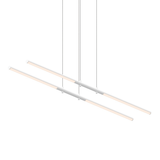 Sonneman Tik-Tak Satin White 47.5W x 7.25L x 0.75H Pendant