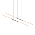 Sonneman Tik-Tak SATIN NICKEL 47.5W x 7.25L x 0.75H Pendant