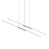 Sonneman Tik-Tak SATIN NICKEL 47.5W x 7.25L x 0.75H Pendant