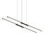 Sonneman Tik-Tak SATIN BLACK 47.5W x 7.25L x 0.75H Pendant