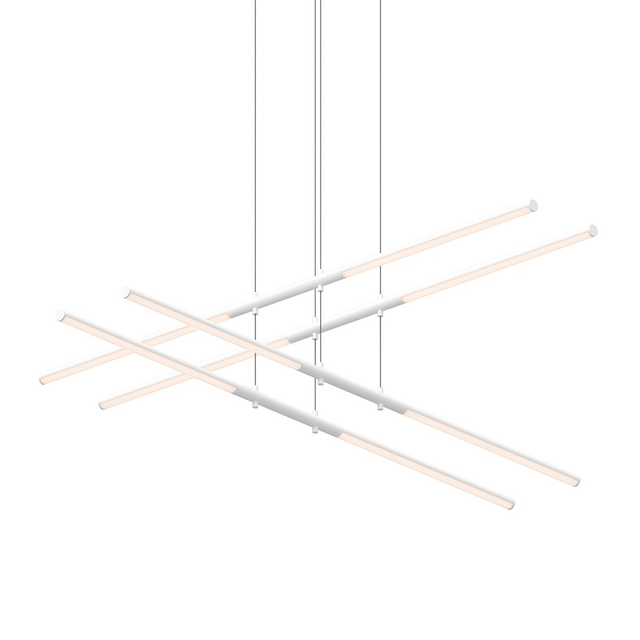 Sonneman Tik-Tak Satin White 47.5W x 47.5L x 0H Pendant