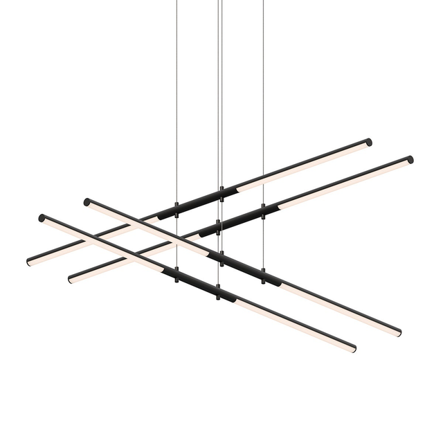 Sonneman Tik-Tak SATIN BLACK 47.5W x 47.5L x 0H Pendant