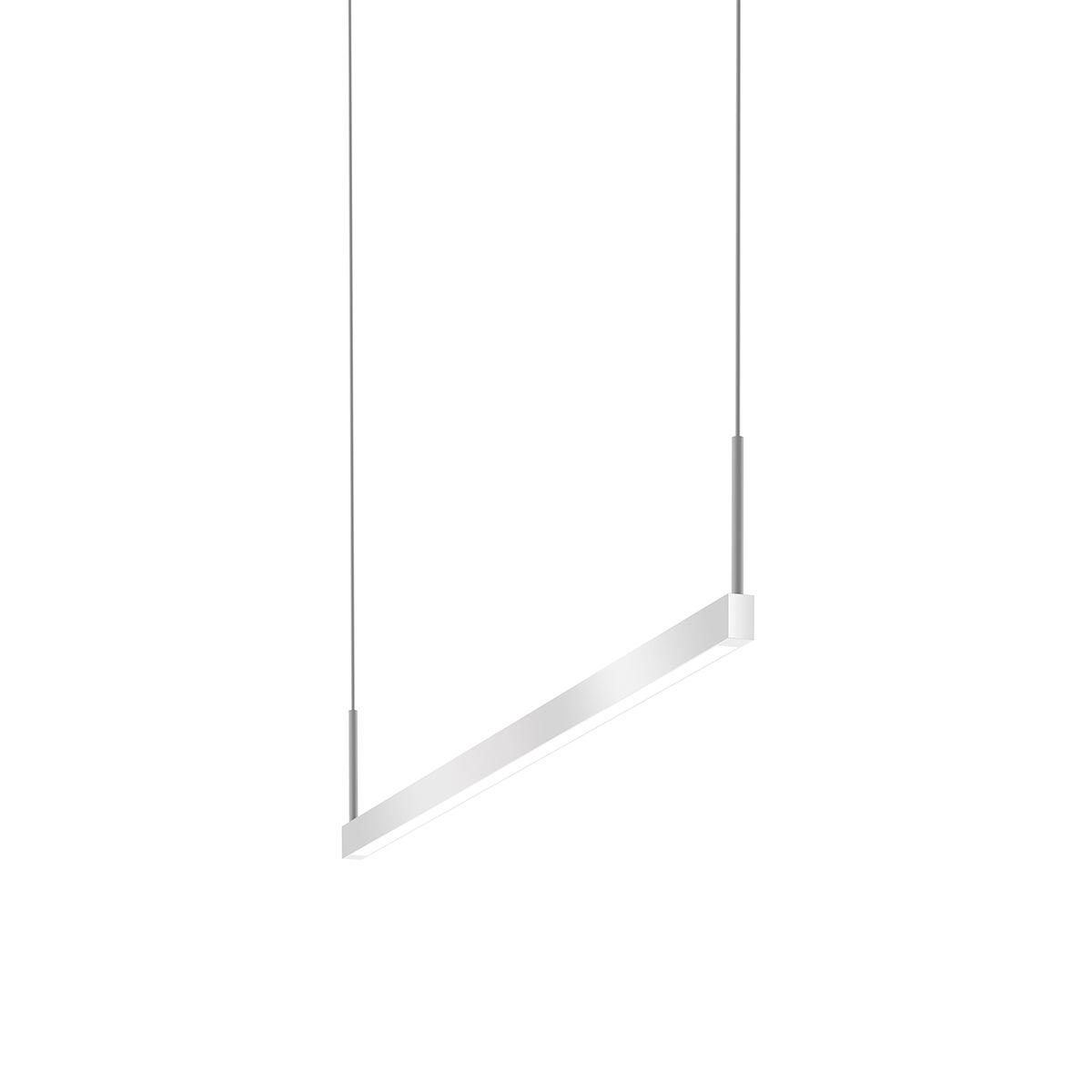 Sonneman Thin-Line Bright Satin Aluminum 36W x 0.75L x 5H Pendant