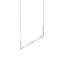 Sonneman Thin-Line Bright Satin Aluminum 36W x 0.75L x 5H Pendant