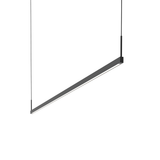 Sonneman Thin-Line SATIN BLACK 72W x 0.75L x 5H Pendant