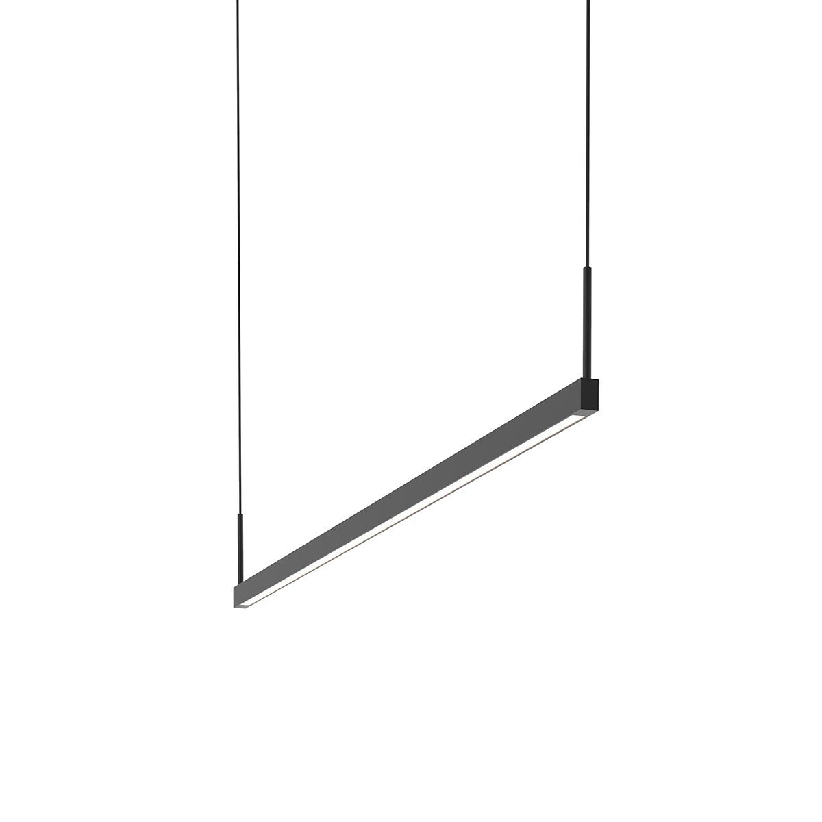 Sonneman Thin-Line SATIN BLACK 48W x 1H Pendant