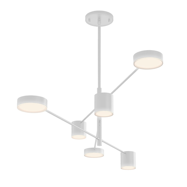Sonneman Counterpoint Satin White 45W x 10H Pendant