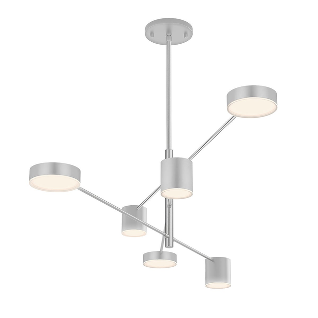 Sonneman Counterpoint Bright Satin Aluminum 45W x 10H Pendant