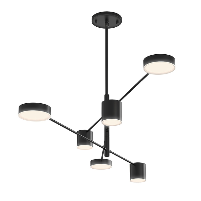 Sonneman Counterpoint SATIN BLACK 45W x 10H Pendant