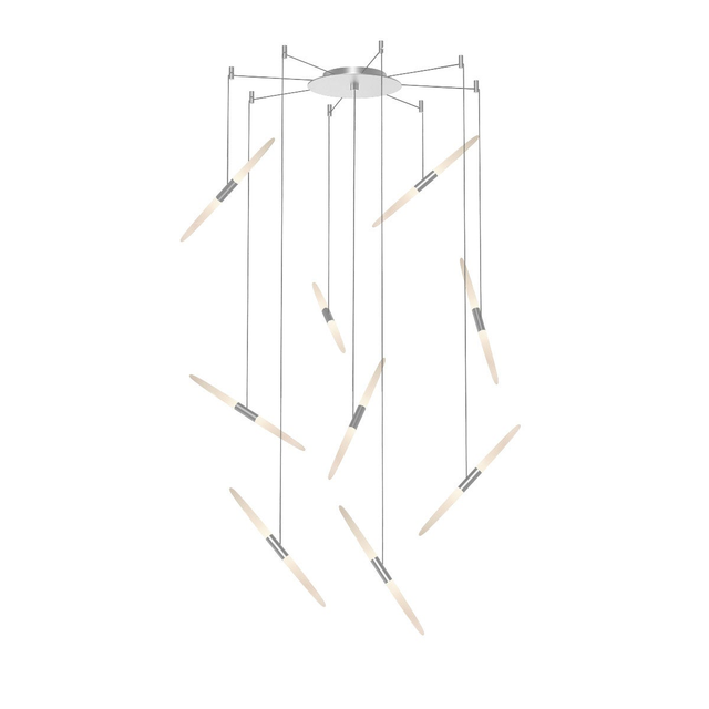 Sonneman Ballet Bright Satin Aluminum 21.25W x 3.25H Pendant