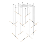 Sonneman Ballet Bright Satin Aluminum 27.25W x 3.25H Pendant