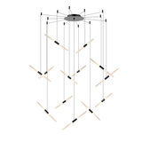 Sonneman Ballet SATIN BLACK 27.25W x 3.25H Pendant