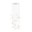 Sonneman Ballet Bright Satin Aluminum 48.5W x 3.25H Pendant