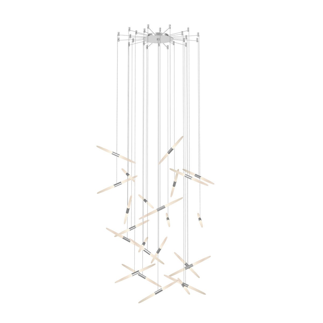 Sonneman Ballet Bright Satin Aluminum 48.5W x 3.25H Pendant