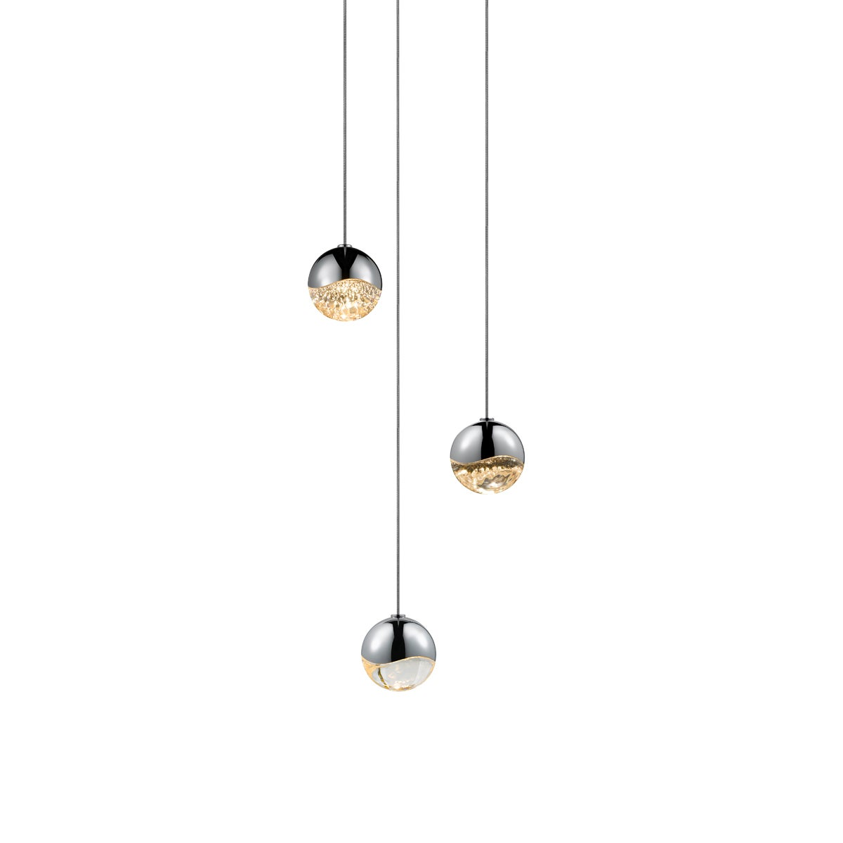 Sonneman Grapes POLISHED CHROME 7W x 2.5H Pendant