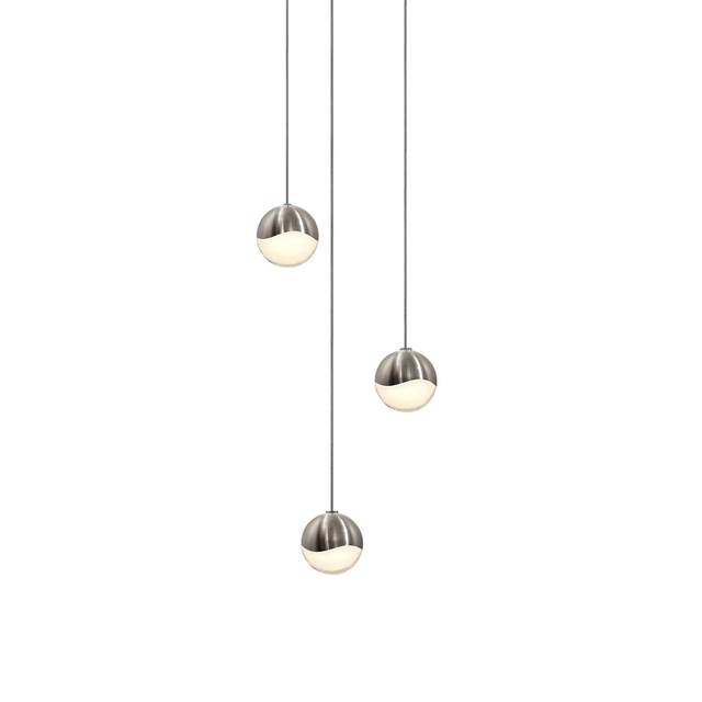 Sonneman Grapes SATIN NICKEL 7W x 2.5H Pendant