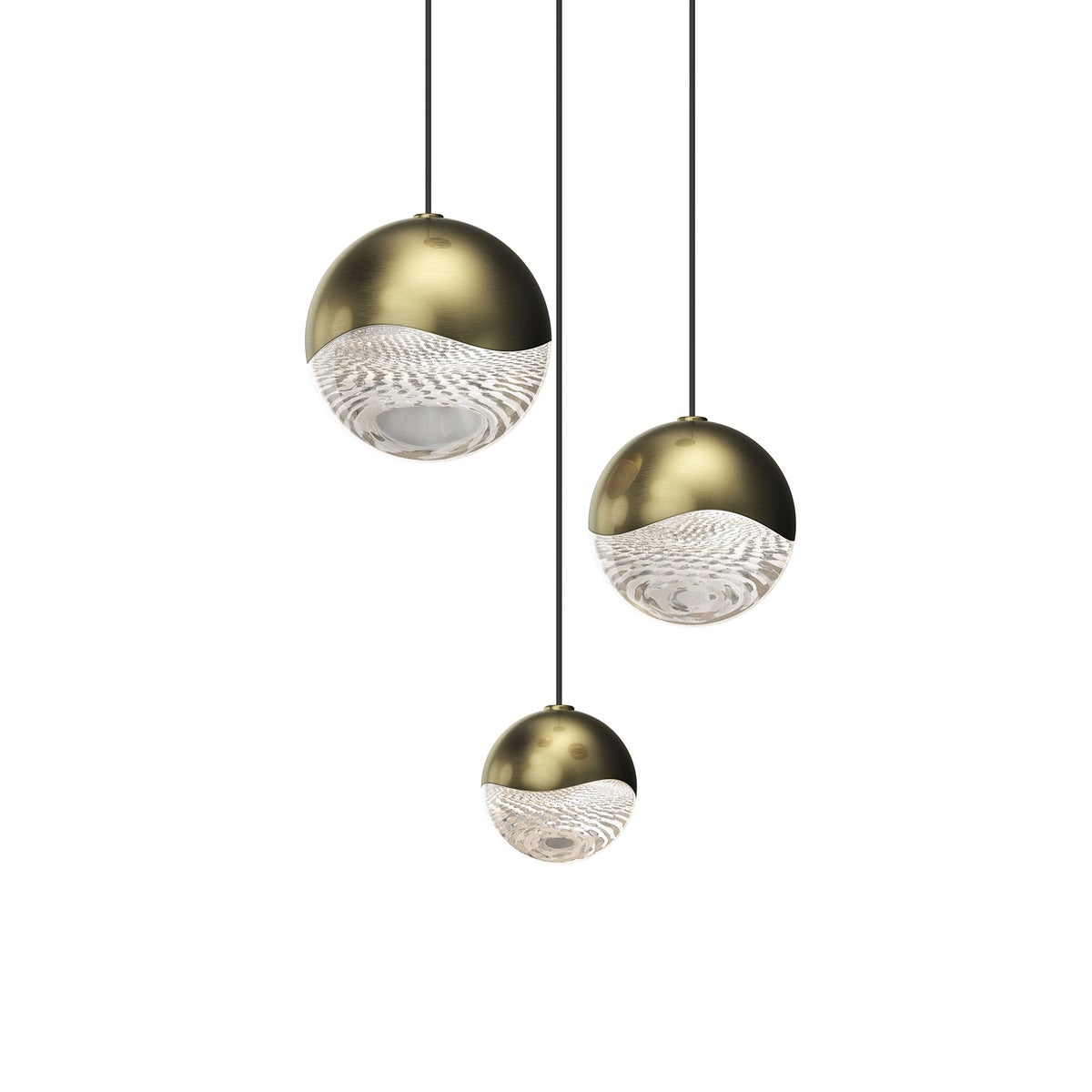 Sonneman Grapes BRASS 8.25W x 3.75H Pendant
