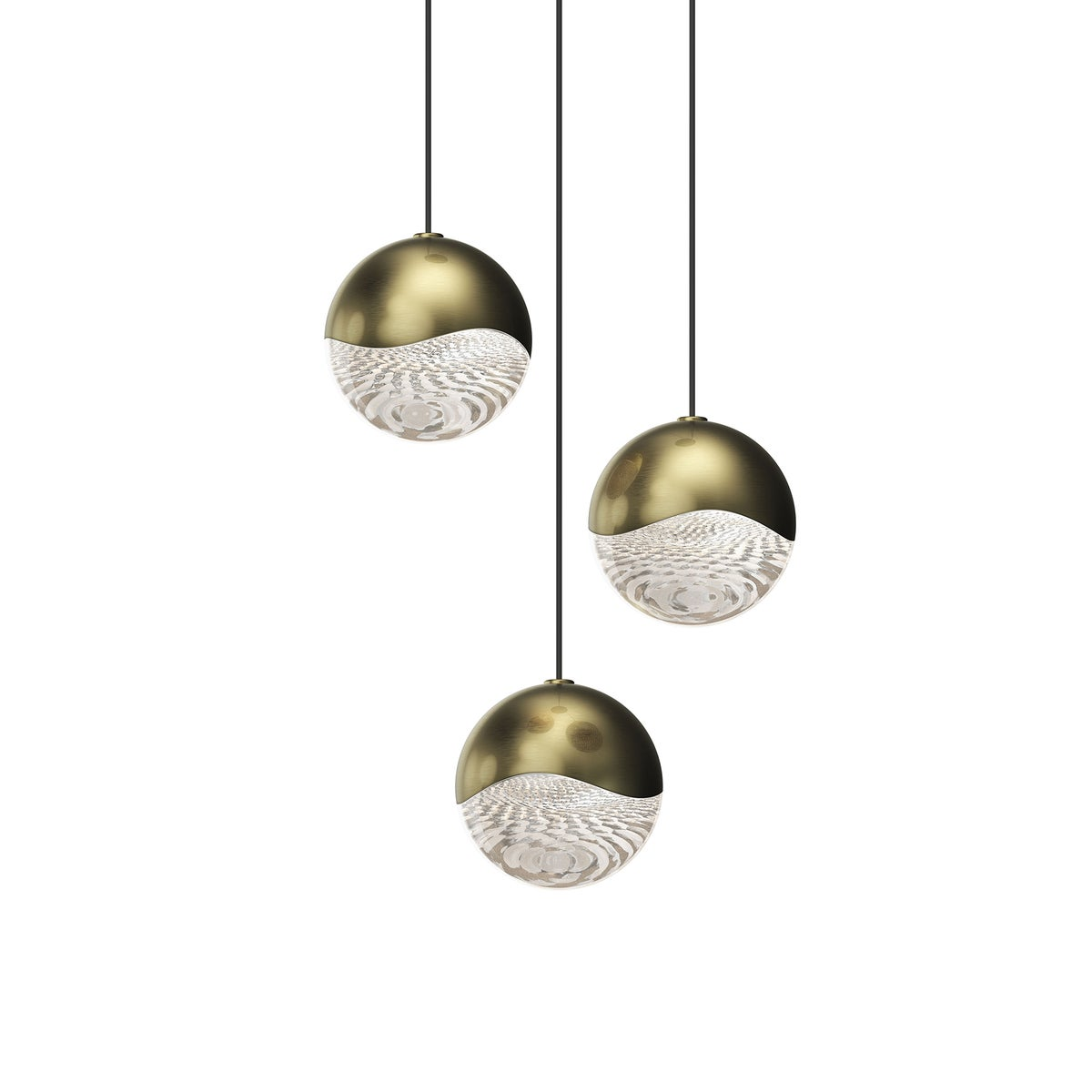 Sonneman Grapes BRASS 7.75W x 3.25H Pendant