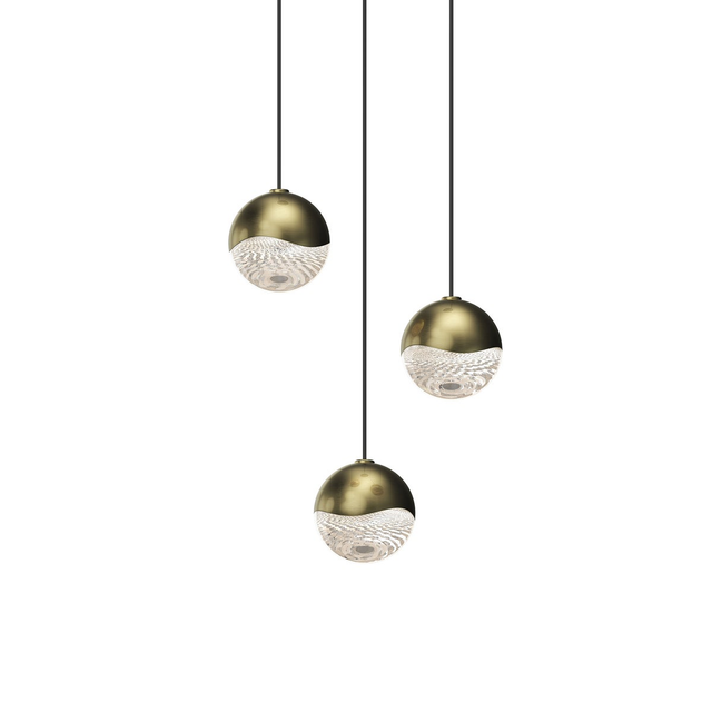 Sonneman Grapes BRASS 7W x 2.5H Pendant