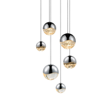 Sonneman Grapes POLISHED CHROME 11.75W x 3.75H Pendant
